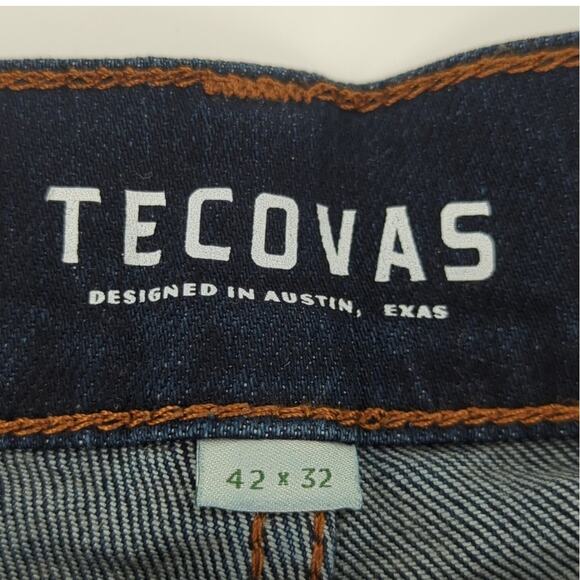 Tecovas Men's Premium Relaxed Dark Wash Denim Jeans 42X32 - Picture 6 of 10